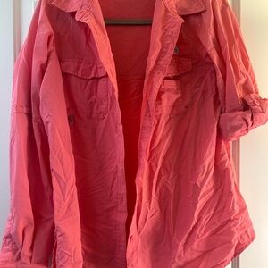 Women's Columbia Pink PFG Fishing Shirt
